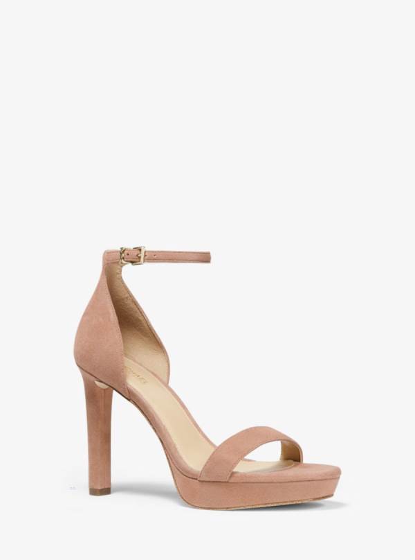 Damske Sandále Michael Kors Margot Suede Platform Ruzove - Topanky Michael Kors Outlet | PTVDL-9504